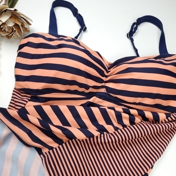 NEW Beach Bump Maternity Tankini Swim Top Sz L - Picture 3 of 12